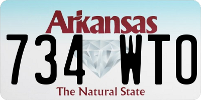 AR license plate 734WTO