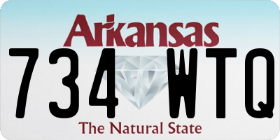 AR license plate 734WTQ