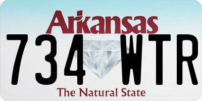 AR license plate 734WTR