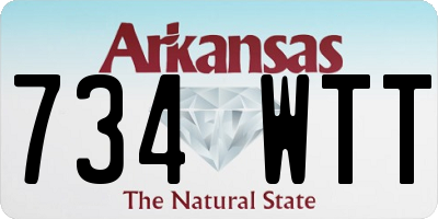 AR license plate 734WTT
