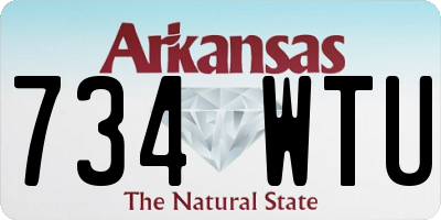 AR license plate 734WTU