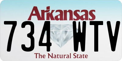 AR license plate 734WTV