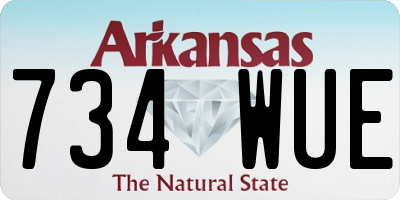 AR license plate 734WUE