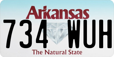 AR license plate 734WUH