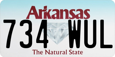 AR license plate 734WUL