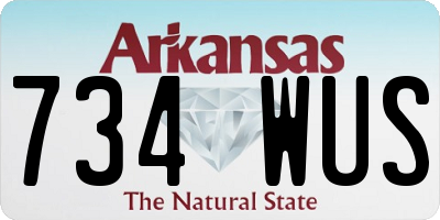 AR license plate 734WUS