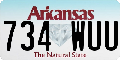 AR license plate 734WUU