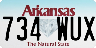 AR license plate 734WUX