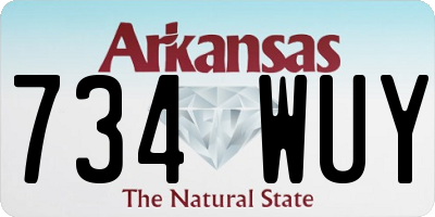 AR license plate 734WUY
