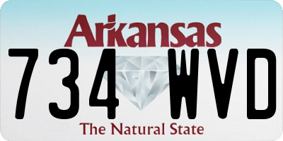 AR license plate 734WVD