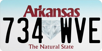 AR license plate 734WVE