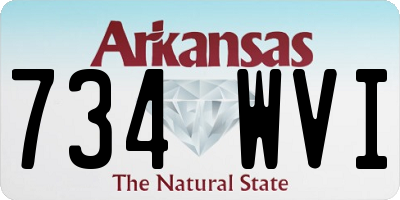 AR license plate 734WVI