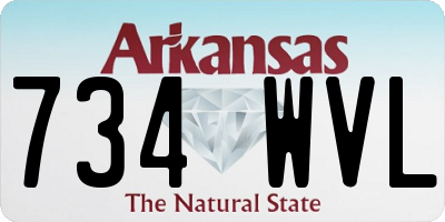 AR license plate 734WVL