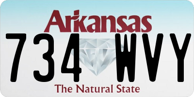 AR license plate 734WVY