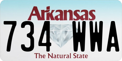 AR license plate 734WWA