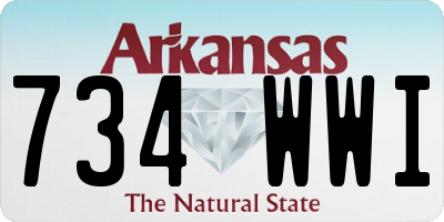 AR license plate 734WWI