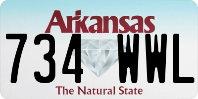 AR license plate 734WWL