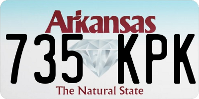 AR license plate 735KPK