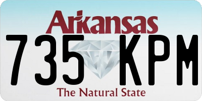 AR license plate 735KPM