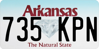 AR license plate 735KPN