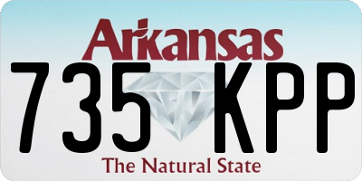 AR license plate 735KPP