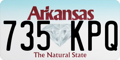 AR license plate 735KPQ