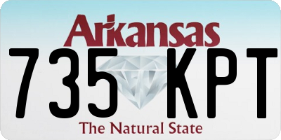 AR license plate 735KPT