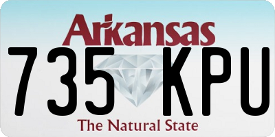 AR license plate 735KPU