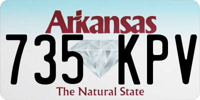 AR license plate 735KPV