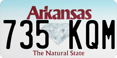 AR license plate 735KQM