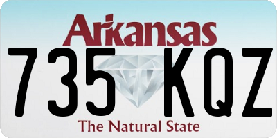 AR license plate 735KQZ