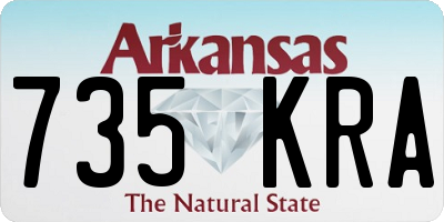 AR license plate 735KRA