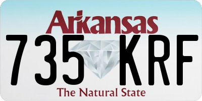 AR license plate 735KRF