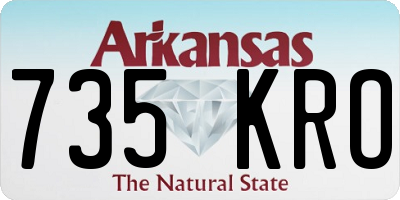 AR license plate 735KRO