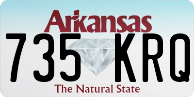 AR license plate 735KRQ