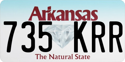AR license plate 735KRR