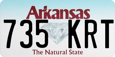 AR license plate 735KRT