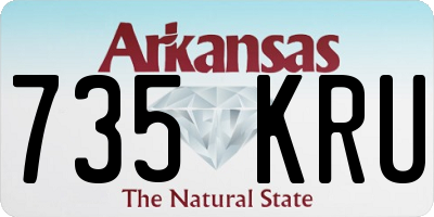 AR license plate 735KRU