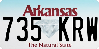 AR license plate 735KRW