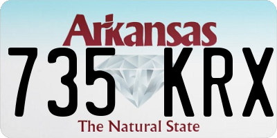 AR license plate 735KRX