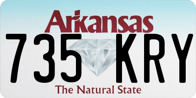 AR license plate 735KRY