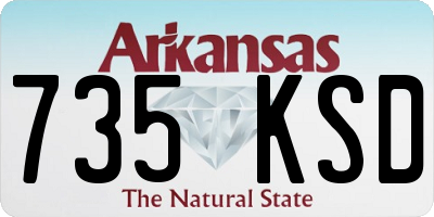 AR license plate 735KSD