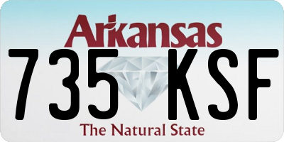 AR license plate 735KSF