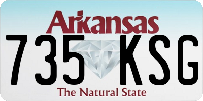AR license plate 735KSG