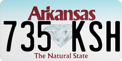 AR license plate 735KSH