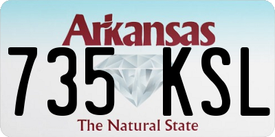 AR license plate 735KSL