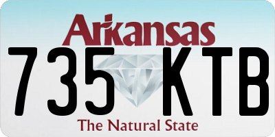 AR license plate 735KTB