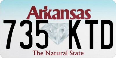 AR license plate 735KTD