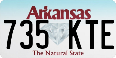 AR license plate 735KTE