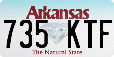AR license plate 735KTF